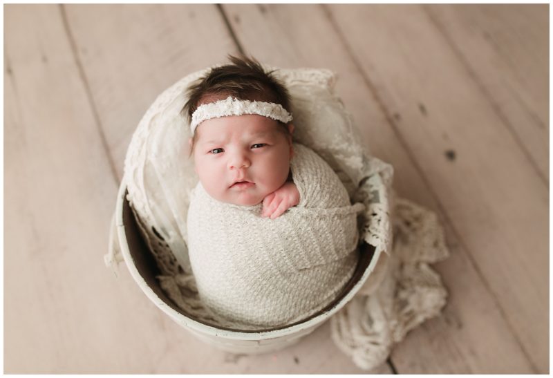 baby in lace, Mckinney newborn photographer 