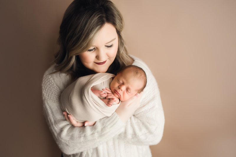 mom and newborn portrait, Mckinney Newborn photographer