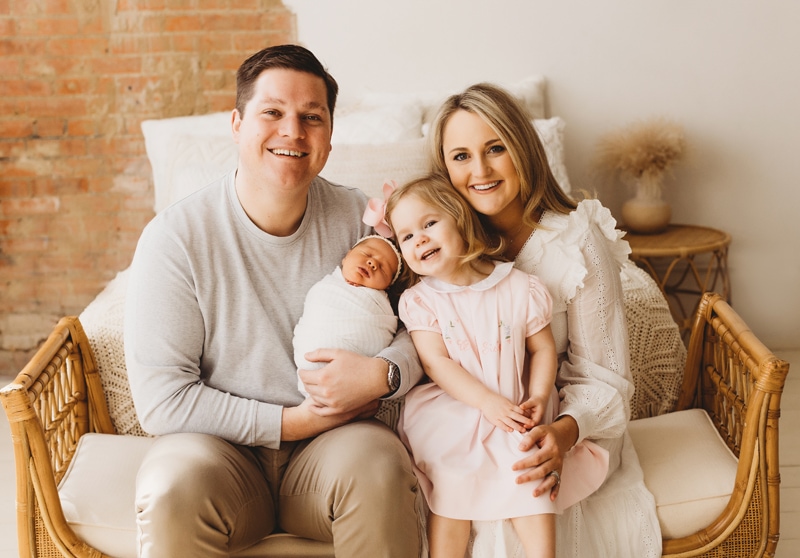 newborn and family photographer in Plano, TX
