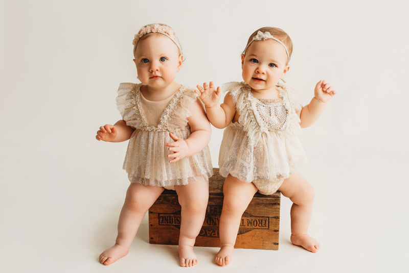 Twins milestone photography session in Frisco, TX
